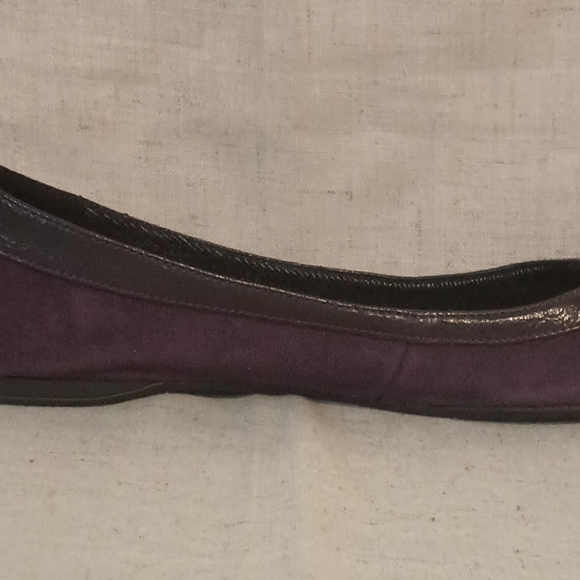 Purple Suede Flat Pointed Toe Loafer - Picture 3 of 5